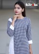 Blue Rayon Cotton Checks Print Party Wear Kurti CHECKS-01A By Kilruba Blue Rayon Cotton Checks Print Party Wear Kurti CHECKS-01A By Kilruba