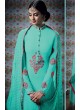 Light Green Georgette Palazzo Suit Kimora Heer 7303 SC/004008 Light Green Georgette Palazzo Suit Kimora Heer 7303 SC/004008