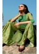 Mehandi Green Cotton Satin Palazzo Suit Kimora Heer 8902 SC/010370