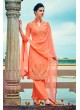 Orange Georgette Pant Style Suit Kimora Heer 8914 SC/011239