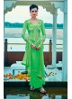 Green Georgette Pant Style Suit Kimora Heer 8916 SC/011239