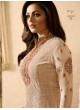 Beige Viscose Georgette Churidar Suit Nitya 1501 Series 1505 By Lt Fabrics