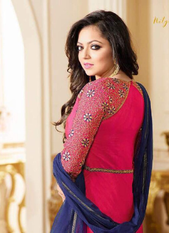 Pink Art Silk Anarkali Suit Nitya 1601 Series 1603 By Lt Fabrics