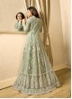 Green Net Jacket Style Anarkali Nitya Vol 117 1706 By Lt Fabrics
