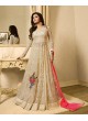 Cream Net Skirt Anarkali Nitya Vol 117 1708 By Lt Fabrics