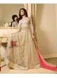 Cream Net Skirt Anarkali Nitya Vol 117 1708 By Lt Fabrics
