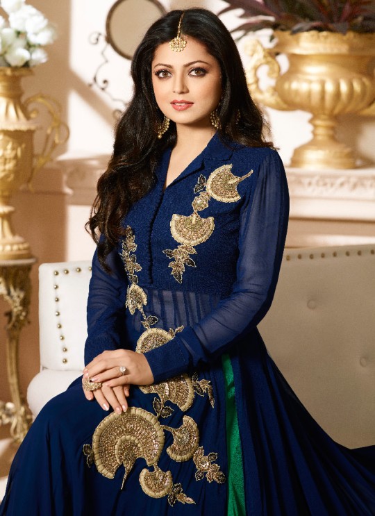 Blue Georgette Skirt Kameez Nitya 90 Series 90003 By Lt Fabrics Blue Georgette Skirt Kameez Nitya 90 Series 90003 By Lt Fabrics