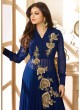 Blue Georgette Skirt Kameez Nitya 90 Series 90003 By Lt Fabrics Blue Georgette Skirt Kameez Nitya 90 Series 90003 By Lt Fabrics