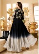 Black Georgette Gown Style Anarkali Nitya 90 Series 90005 By Lt Fabrics