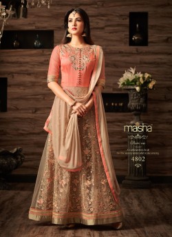 Quinn By Maisha 4801 To 4808 Series Embroidered Floor Length Anarkali Suits