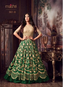 Shayra By maisha 5601 Colours 5601A to 5601C Anarkali Suits At Wholesale Rates