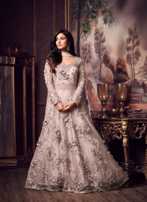 Maisha Designer Maisha Anarkali Dress Buy Online Rose Pink Net