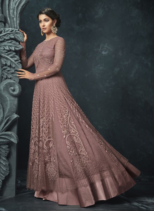 Pink Net Floor Length Anarkali Hugs 1204 By Maisha Pink Net Floor Length Anarkali Hugs 1204 By Maisha