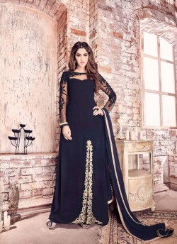 Blue Georgette Pakistani Salwar Kameez 4201 Series 4207 Blue Color By Maisha