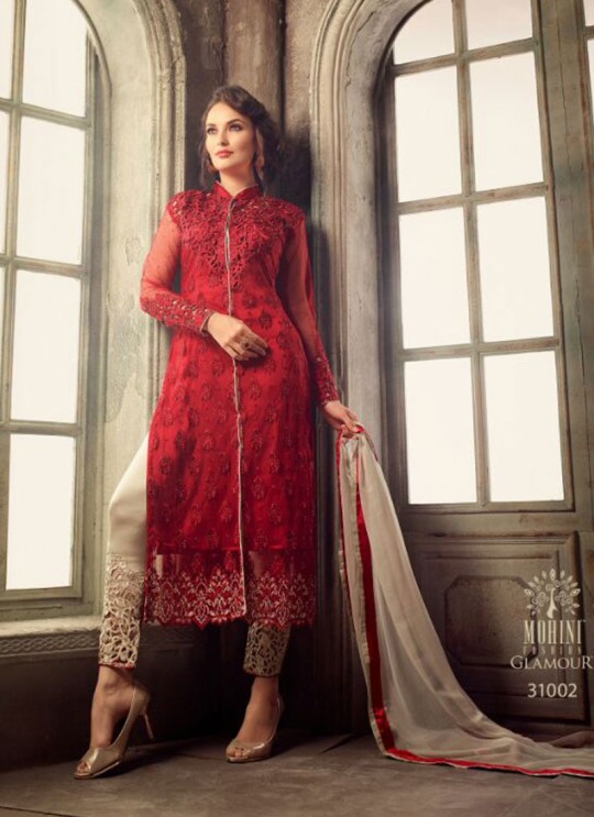 Shop Online Maroon Net Pant Style Suit GLAMOUR VOL 31 31001 By Mohini ...