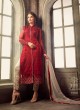 Maroon Net Pant Style Suit GLAMOUR VOL 31 31001 By Mohini Fashion