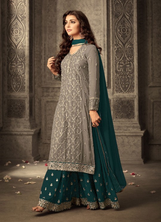 Pink Georgette Palazzo Suit GLAMOUR VOL 47 47001D By Mohini Fashion