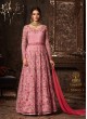 Pink Net Floor Length Anarkali GLAMOUR VOL 50 50005 By Mohini Fashion