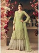 Green Net Palazzo Suit GLAMOUR VOL 54 54005 By Mohini Fashion