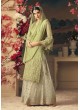 Green Net Palazzo Suit GLAMOUR VOL 54 54005 By Mohini Fashion