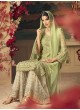 Green Net Palazzo Suit GLAMOUR VOL 54 54005 By Mohini Fashion