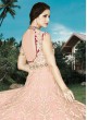 Pink Net Floor Length Anarkali Suit  4908A By Swagat NX