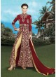 Magenta Georgette Pant Style Suit  4909A By Swagat NX