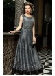 Grey Art Silk Gown Style Anarkali  5002 By Swagat NX