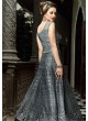 Grey Art Silk Gown Style Anarkali  5002 By Swagat NX