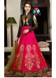 Pink Art Silk Floor Length Anarkali Suit  5007 By Swagat NX