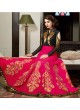 Pink Art Silk Floor Length Anarkali Suit  5007 By Swagat NX