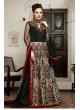 Black Art Silk Floor Length Suit  5011 By Swagat NX