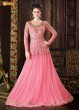 Pink Net Gown Style Anarkali  5103 By Swagat NX