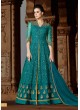 Blue Net Gown Style Suit  5411 By Swagat NX