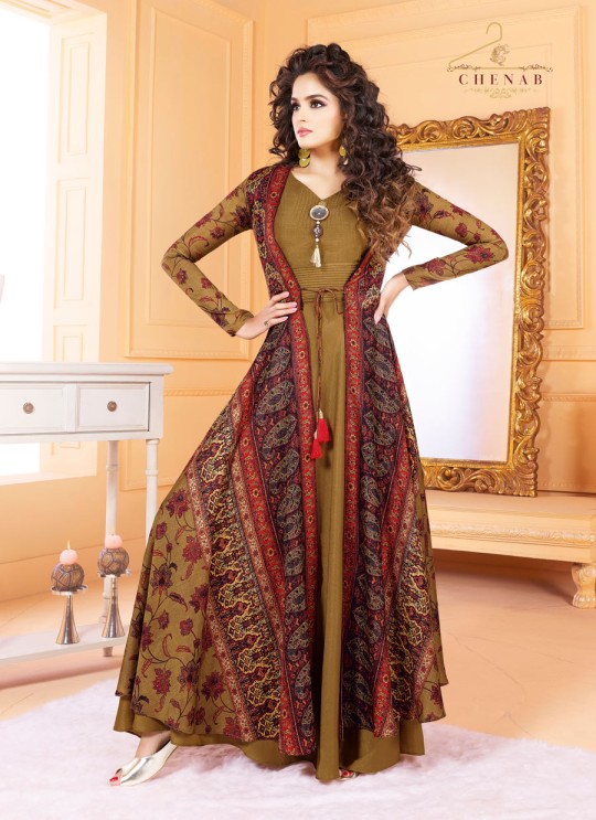 Orange Tussar Silk Readymade Kurti 5502 By Swagat NX Orange Tussar Silk Readymade Kurti 5502 By Swagat NX
