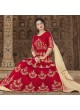 Red Silk Floor Length Anarkali  5603 By Swagat NX