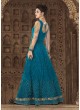 Blue Net Floor Length Anarkali Suit  5606 By Swagat NX