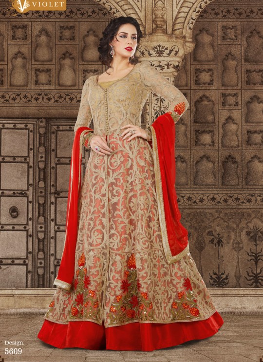 Red, Gold Net Pant Style Suit 5609 By Swagat NX Red, Gold Net Pant Style Suit 5609 By Swagat NX