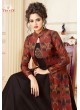 Brown Chanderi Gown Style Suit  5701 By Swagat NX