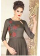 Grey Art Silk Gown Style Suit  5703 By Swagat NX