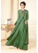 Green Art Silk Gown Style Suit  5704 By Swagat NX