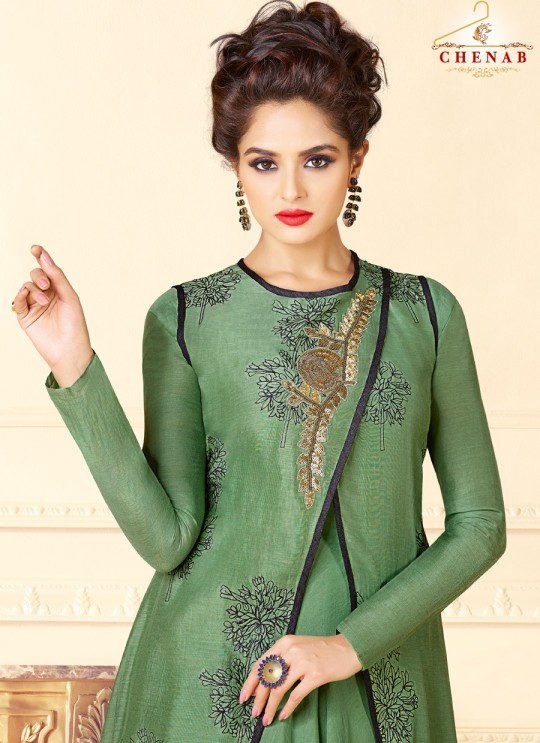 Green Art Silk Readymade Kurti Size 5704 By Swagat NX