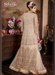 Pink Net Jacket Style Anarkali Sybella-108 Pink Net Jacket Style Anarkali Sybella-108