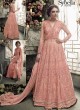 Pink Net Skirt Kameez Sybella-302