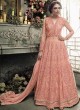 Pink Net Skirt Kameez Sybella-302