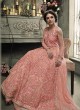 Pink Net Skirt Kameez Sybella-302