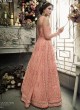 Pink Net Skirt Kameez Sybella-302