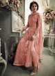 Pink Net Skirt Kameez Sybella-302