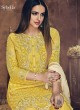 Yellow Georgette Palazzo Suit Sybella-505