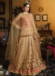 Gold Net Anarkali With Cape Cop Sybella-71